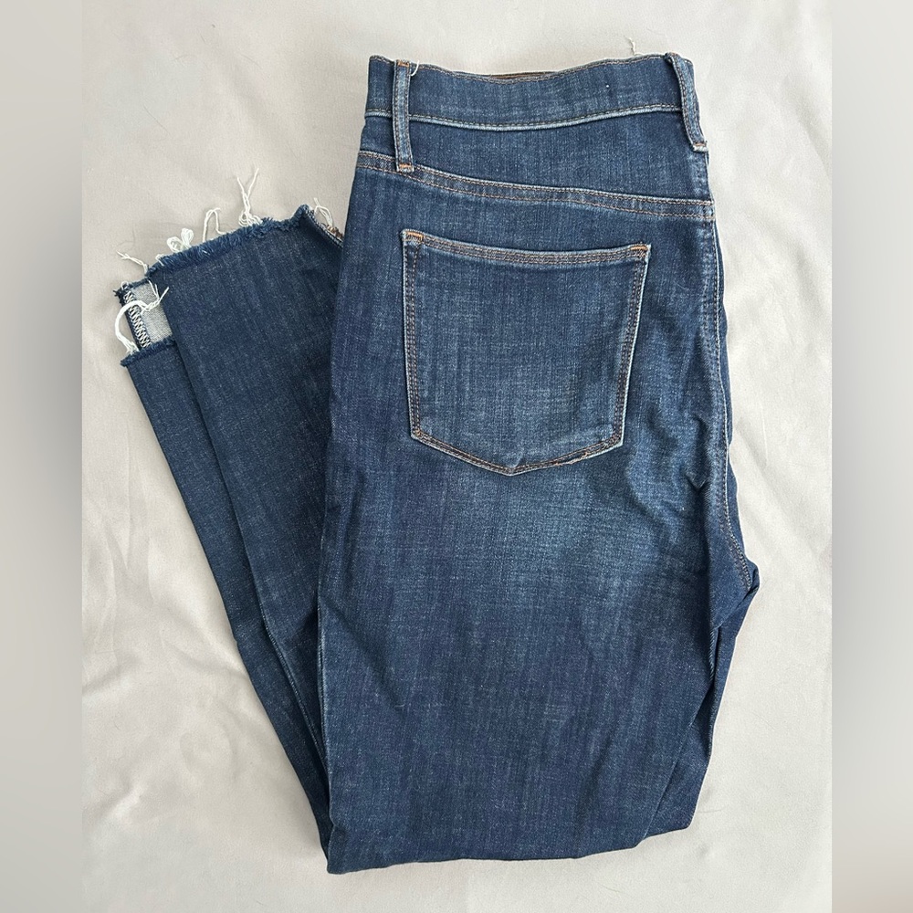 Gap raw hem high rise jeans